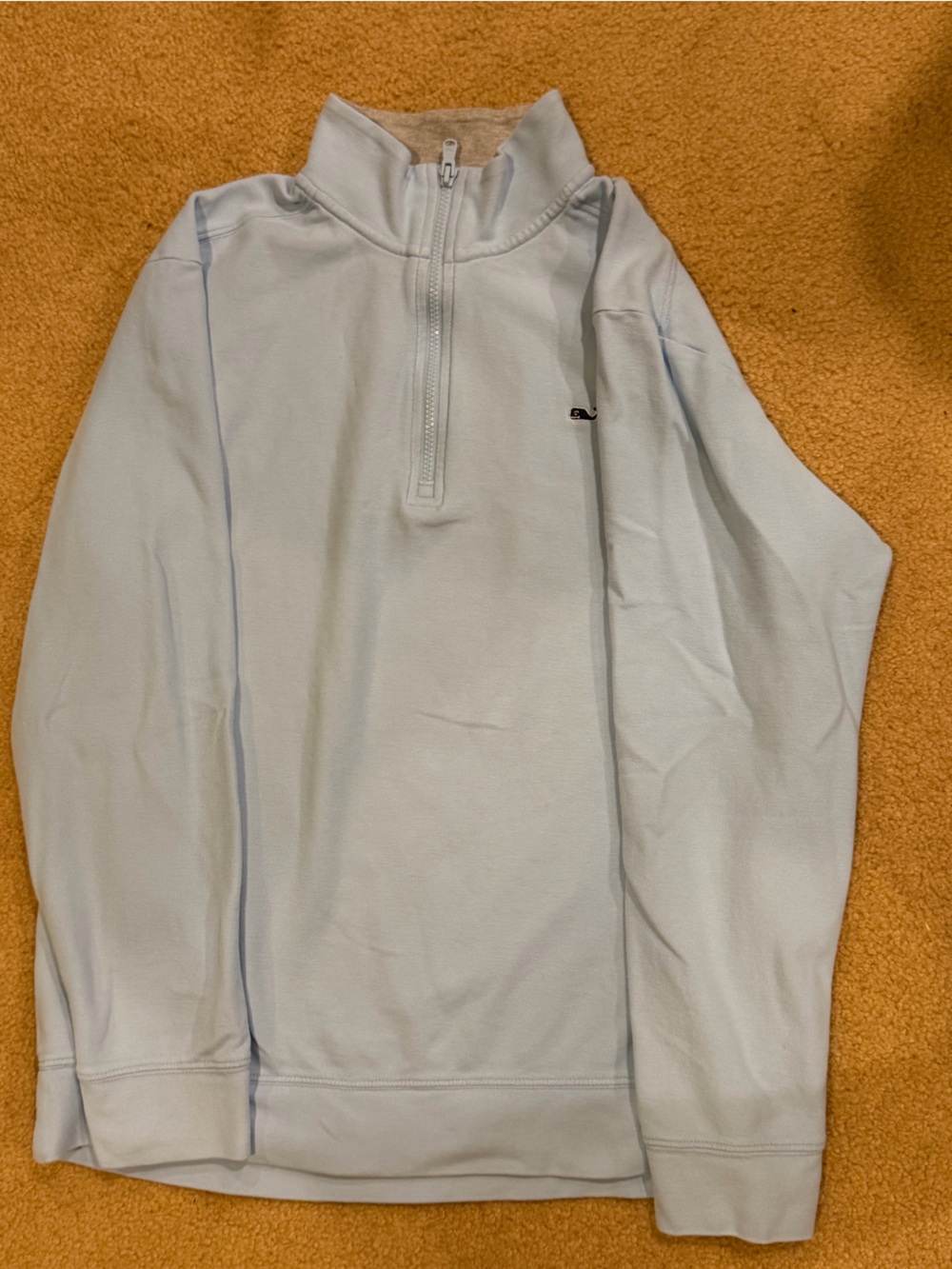 Vineyard Vines Light Blue Men's Quarter-Zip Pullover